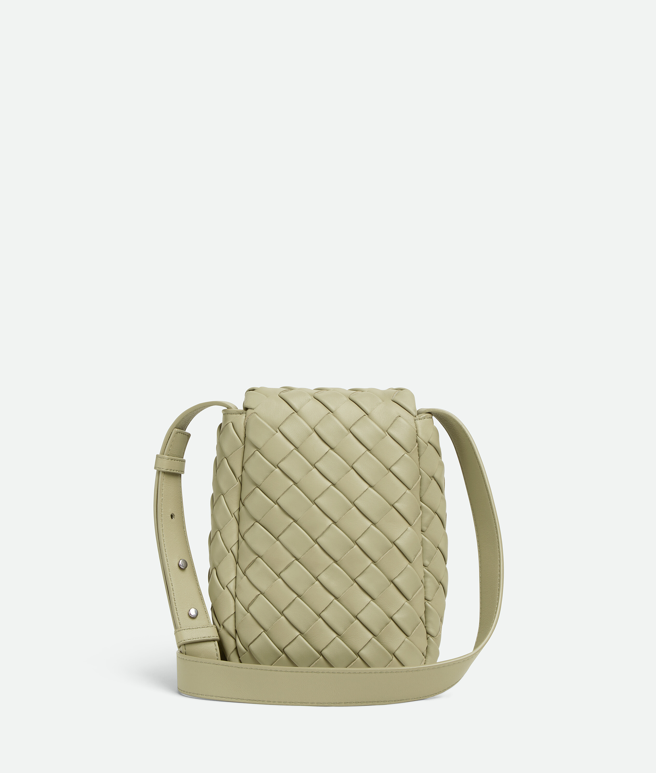 Shop Bottega Veneta Mini Vertical Cobble In Green