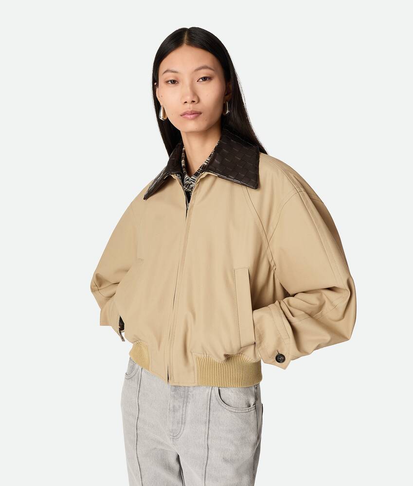 Blouson en sergé de coton in BEIGE Bottega Veneta® FR