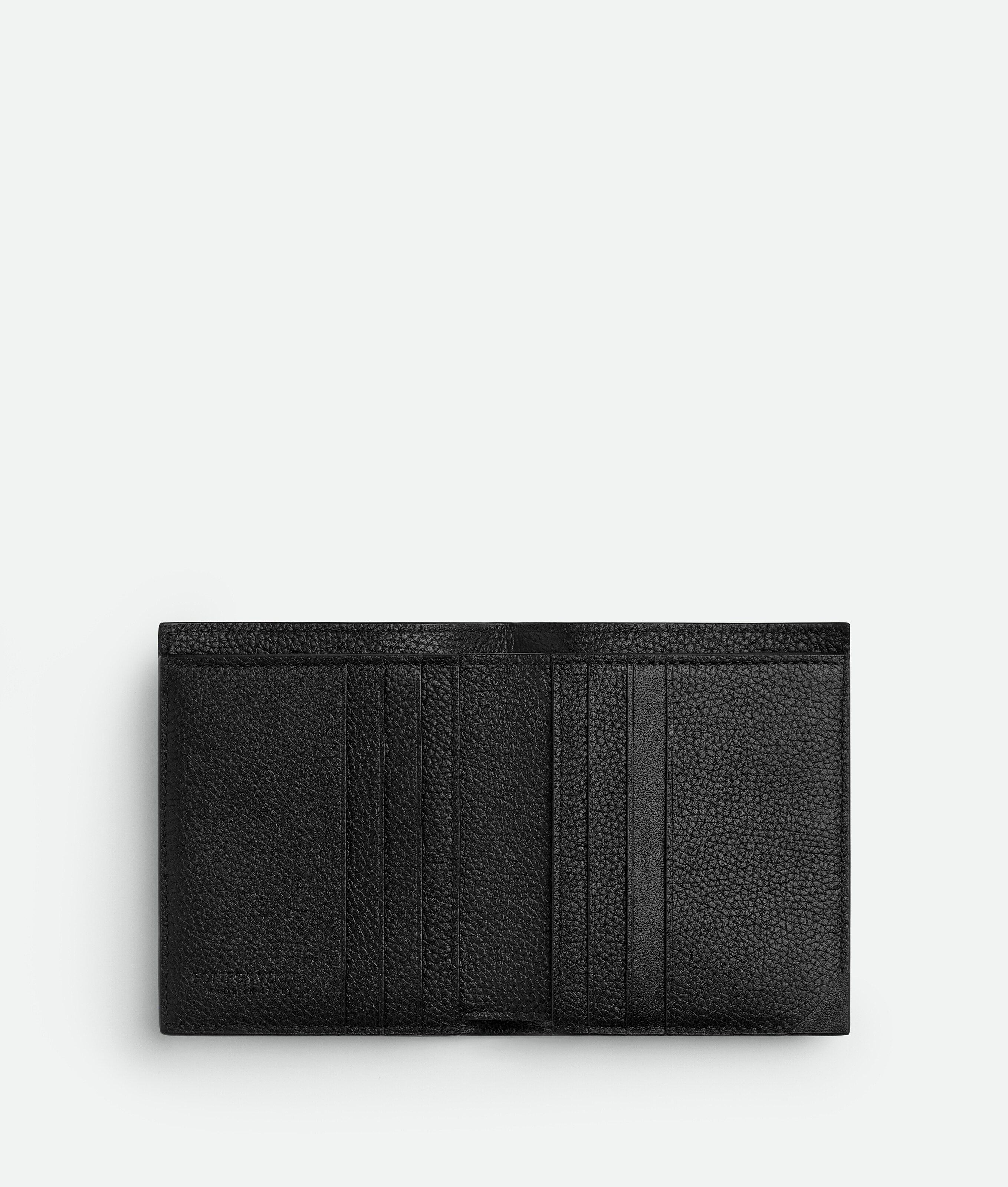 Bottega Veneta Tre Flap Card Case In Black