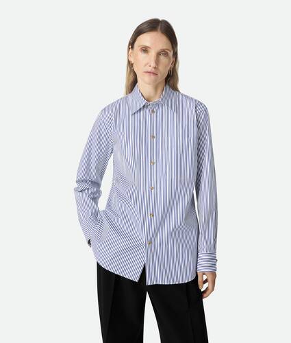 Pinstripe Cotton Poplin Shirt