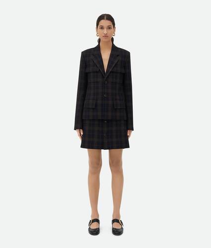 Checked Cotton Mouline Jacket