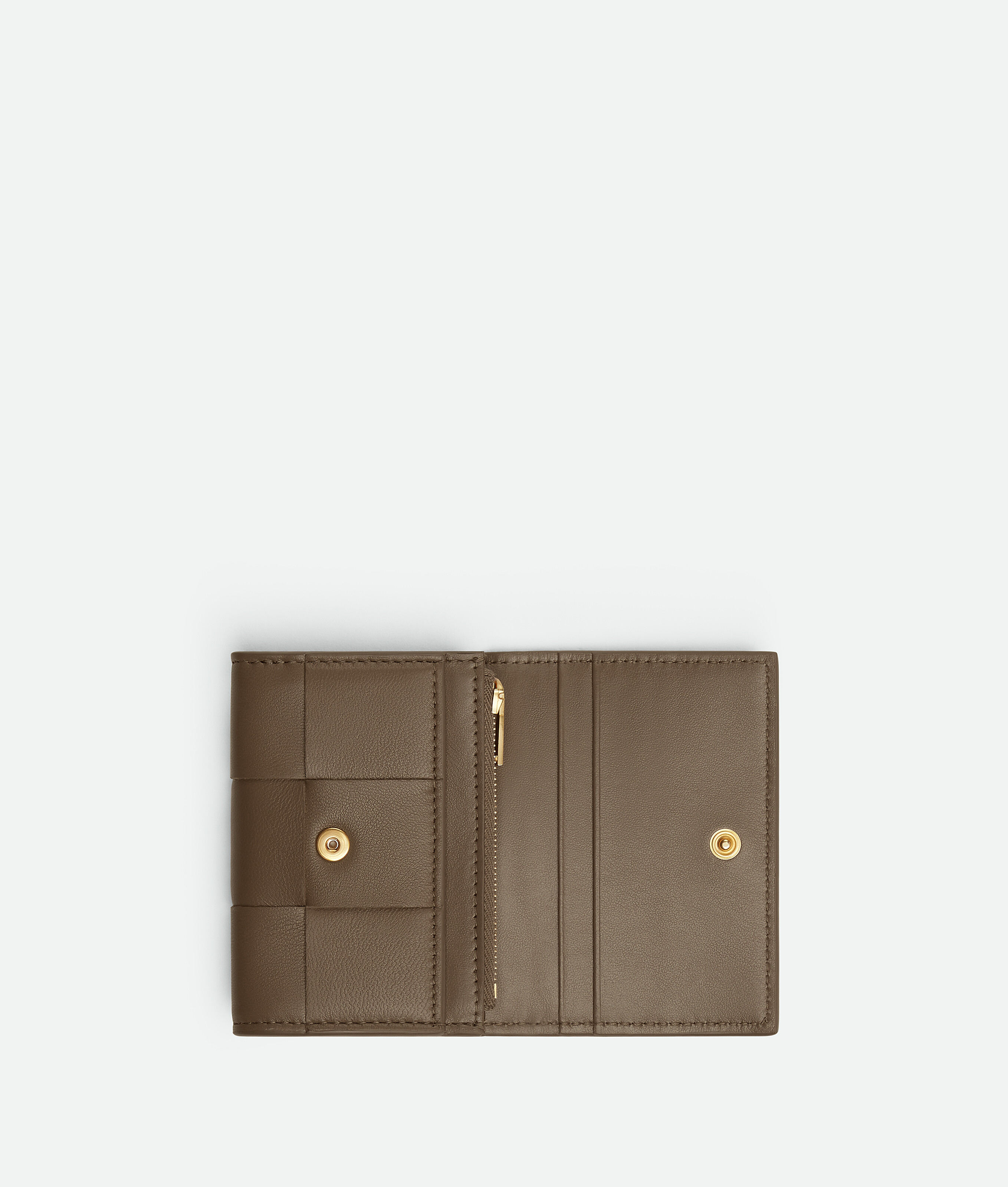 Shop Bottega Veneta Cassette Envelope Card Case In Brown