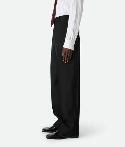 Sartorial Wool Straight Trousers