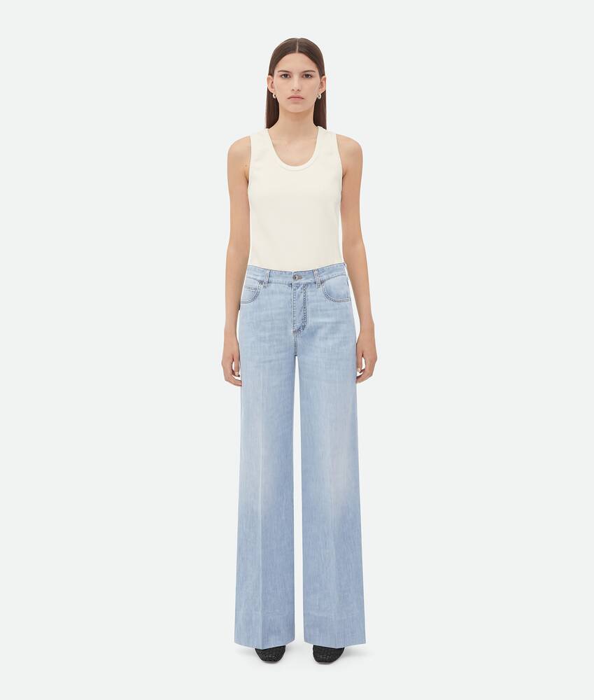 Display a large version of the product image 1 - Light Bleached Wide Leg Denim