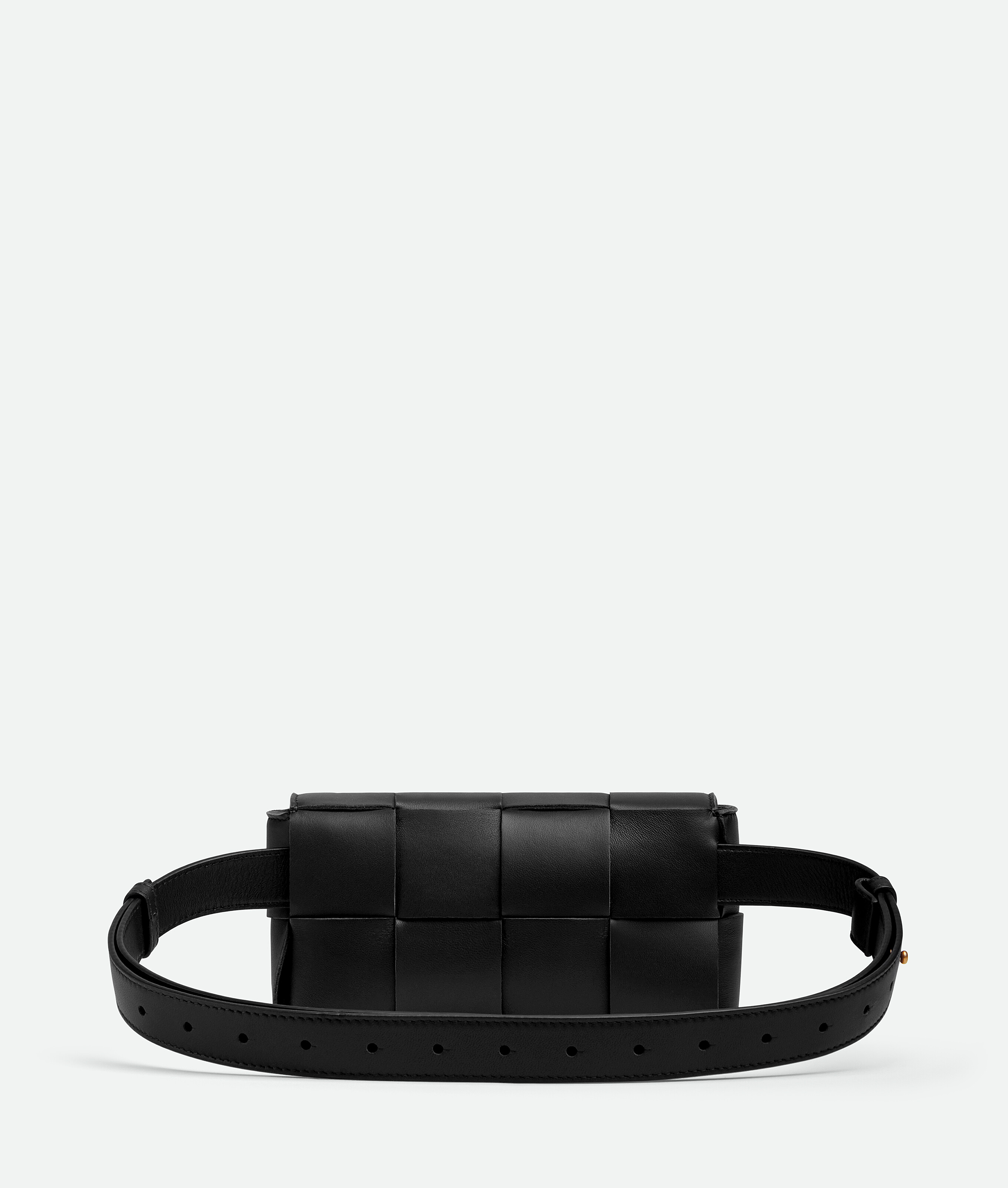 Shop Bottega Veneta Cassette Belt Bag In Noir