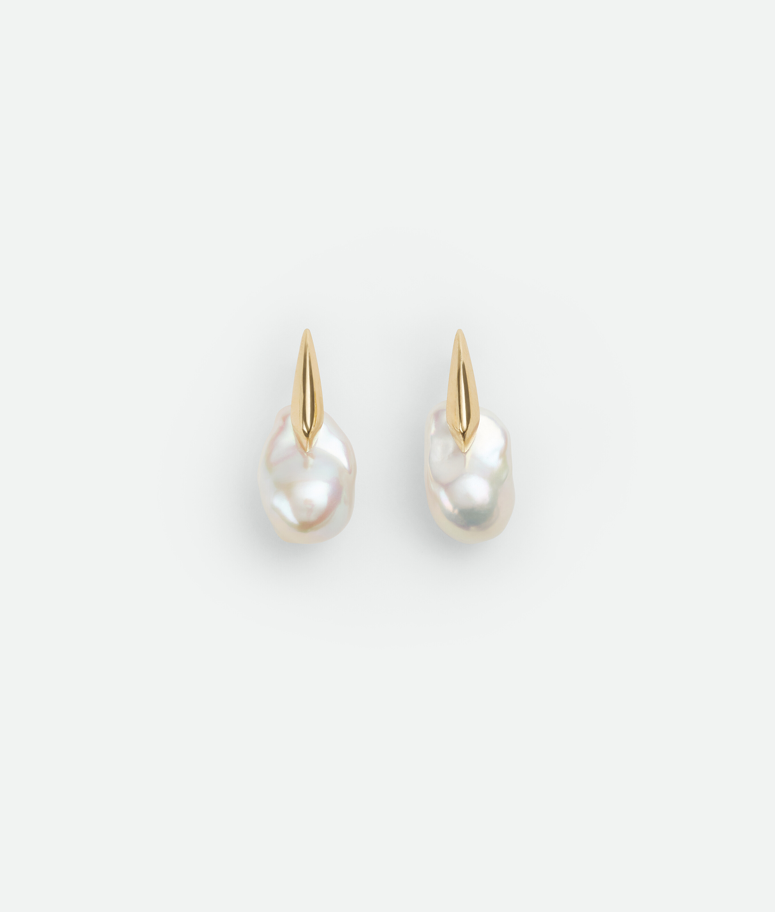 Shop Bottega Veneta Small Pearl Earrings In White