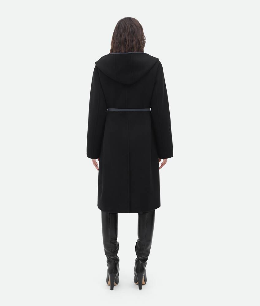 Display a large version of the product image 3 - Wool And Cashmere Hooded Coat