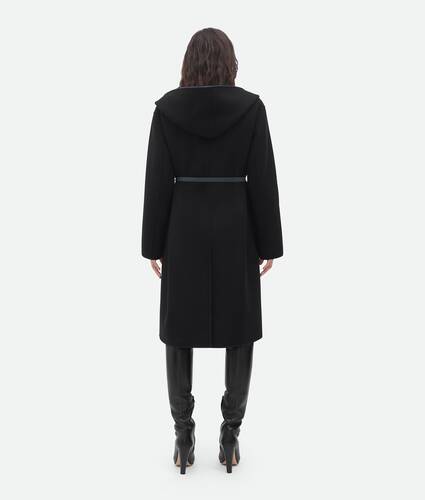 Wool And Cashmere Hooded Coat