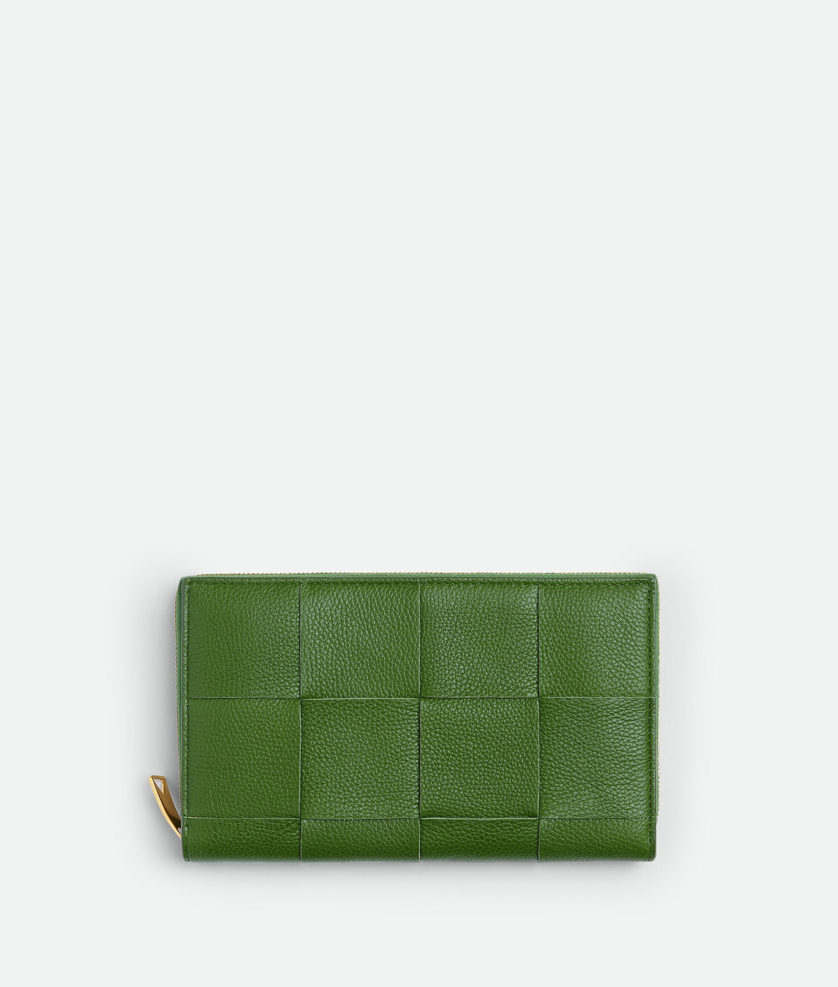 Bottega Veneta Cassette Portemonnaie Mit Umlaufenden Zip In Green