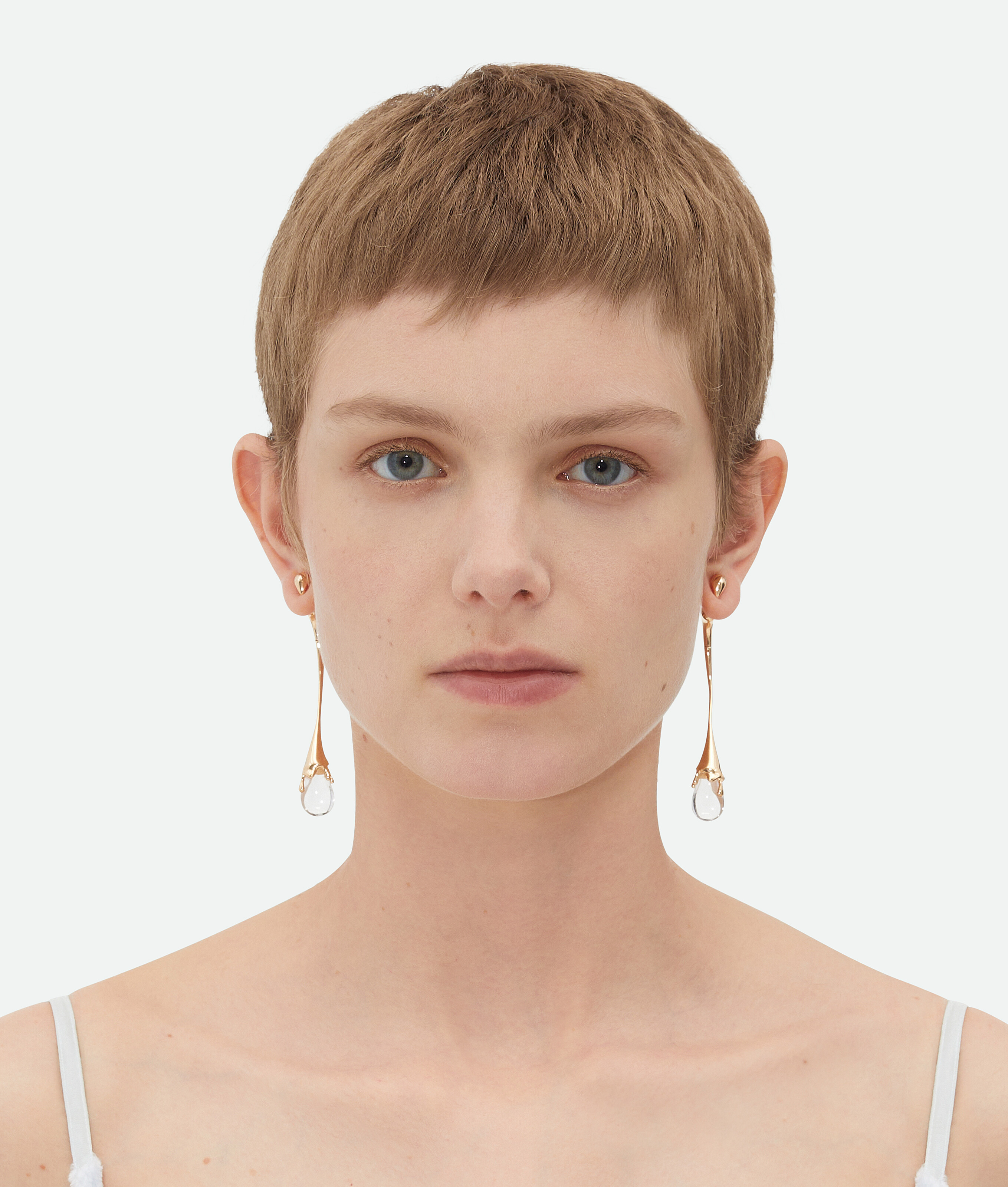 Bottega Veneta Drop Ohrringe In Rock Crystal Quartz