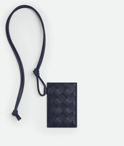 Intrecciato Badge Holder