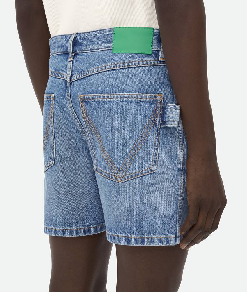 Display a large version of the product image 4 - Vintage Indigo Denim Shorts