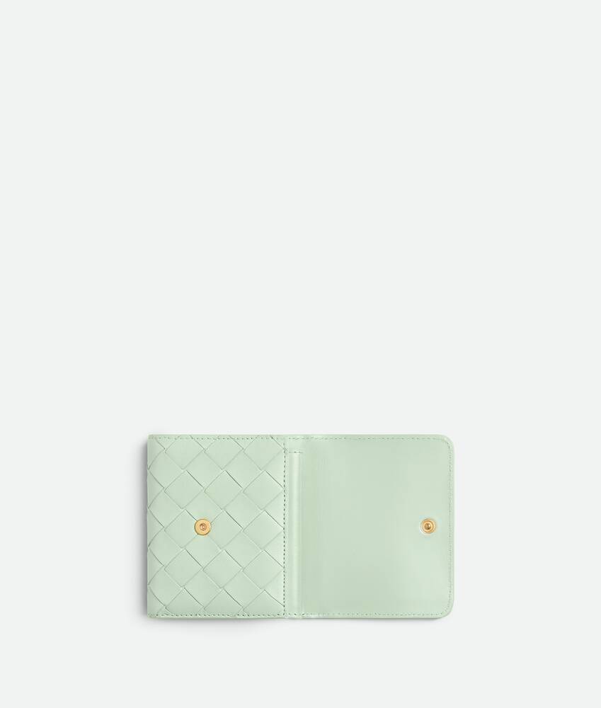 Display a large version of the product image 4 - Intrecciato  Tri-Fold Wallet With Origami Coin Purse