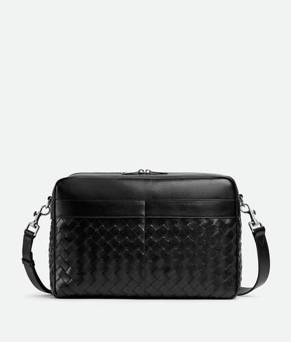 Large Intrecciato Camera Bag With Pocket