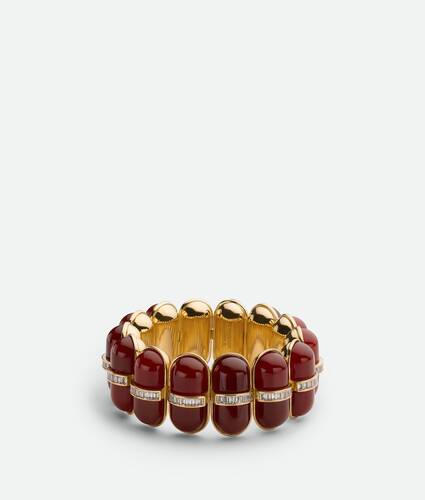 Bottega Veneta - Men - Gold-Plated and Enamel Bracelet Gold - M