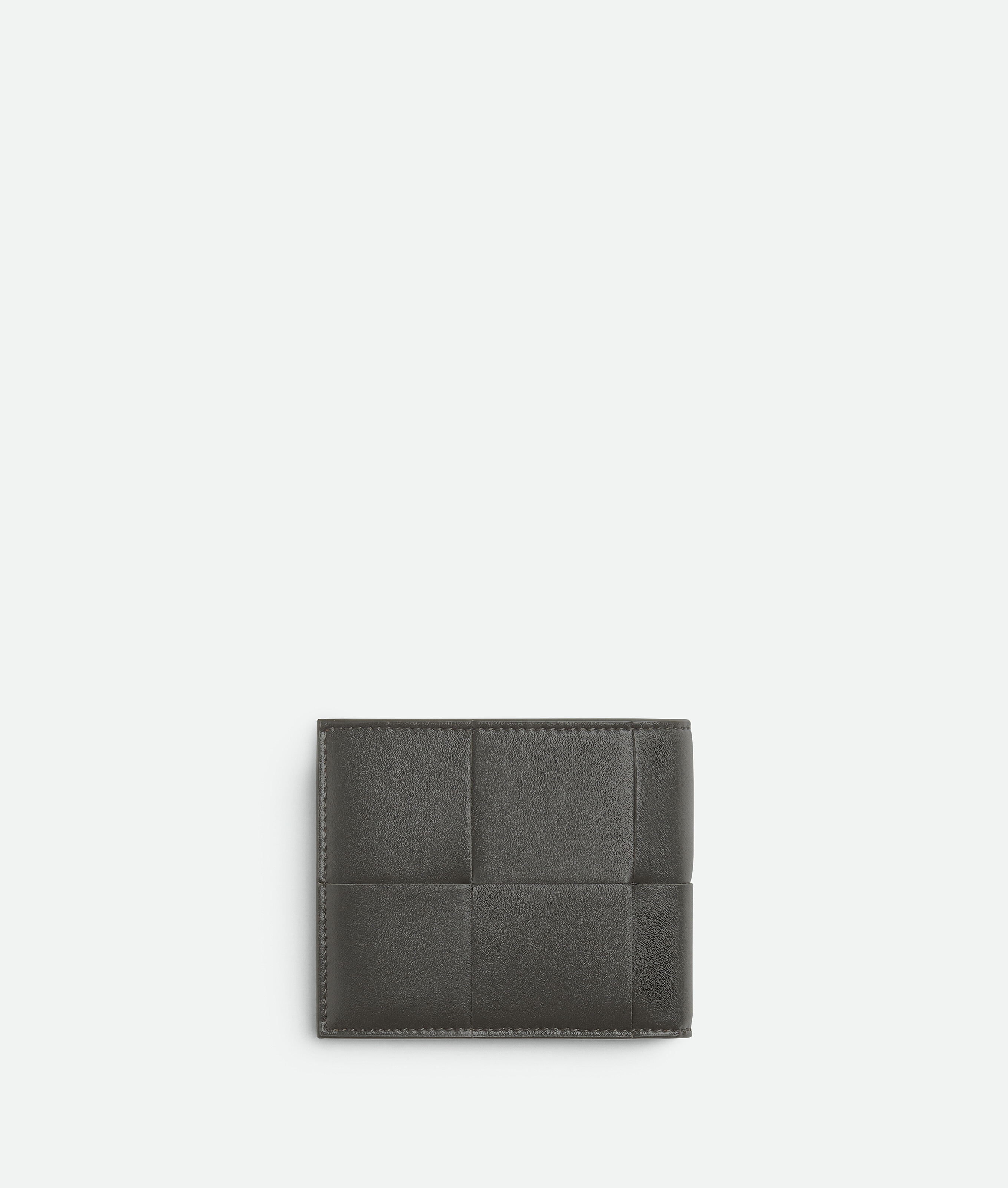 Shop Bottega Veneta Cassette Bi-fold Portemonnaie Mit Münzfach In Grey