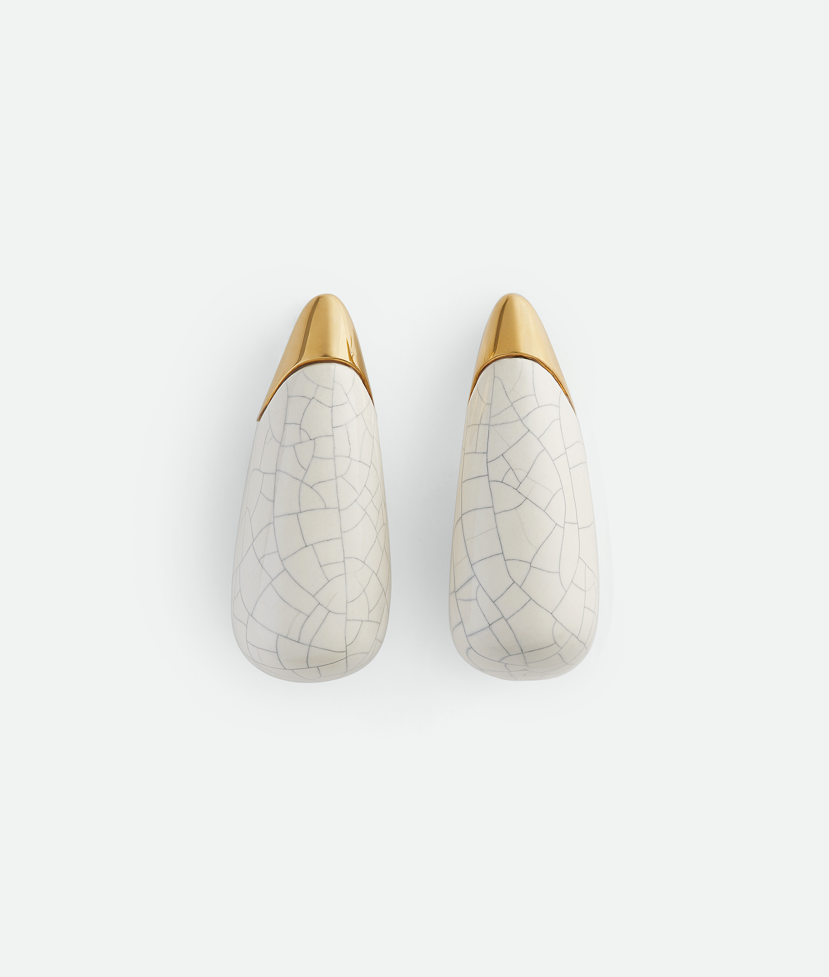 Bottega Veneta Grosse Fin Ohrringe In White
