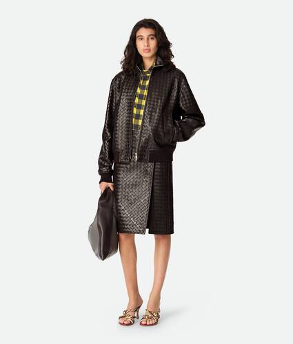 Intrecciato Leather Blouson