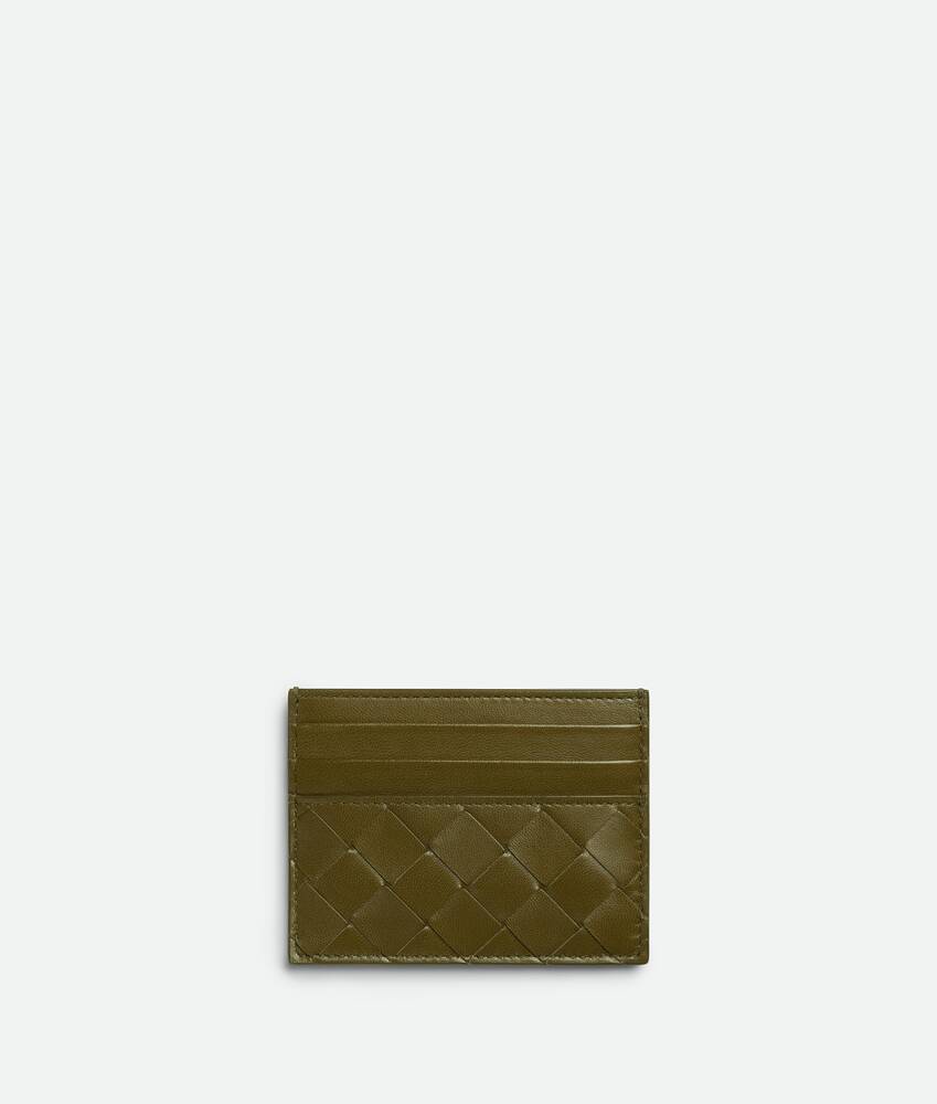 Bottega Veneta Women s Intrecciato Credit Card Case in Olive oil. Shop online now