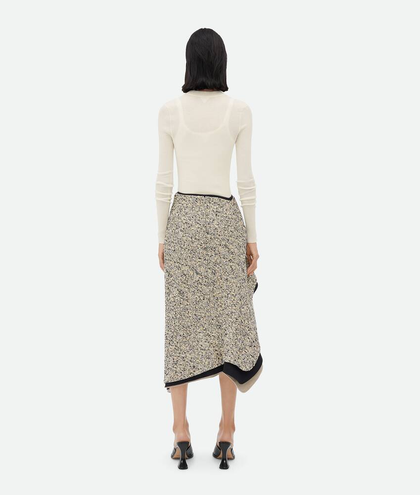Display a large version of the product image 3 - Textured Terrazzo Cotton Ruffle Skirt