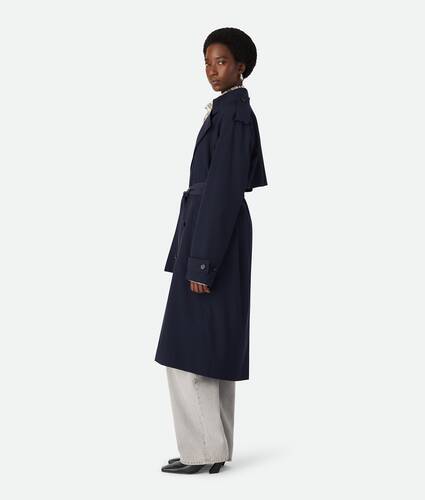 Fine Wool Trench Coat