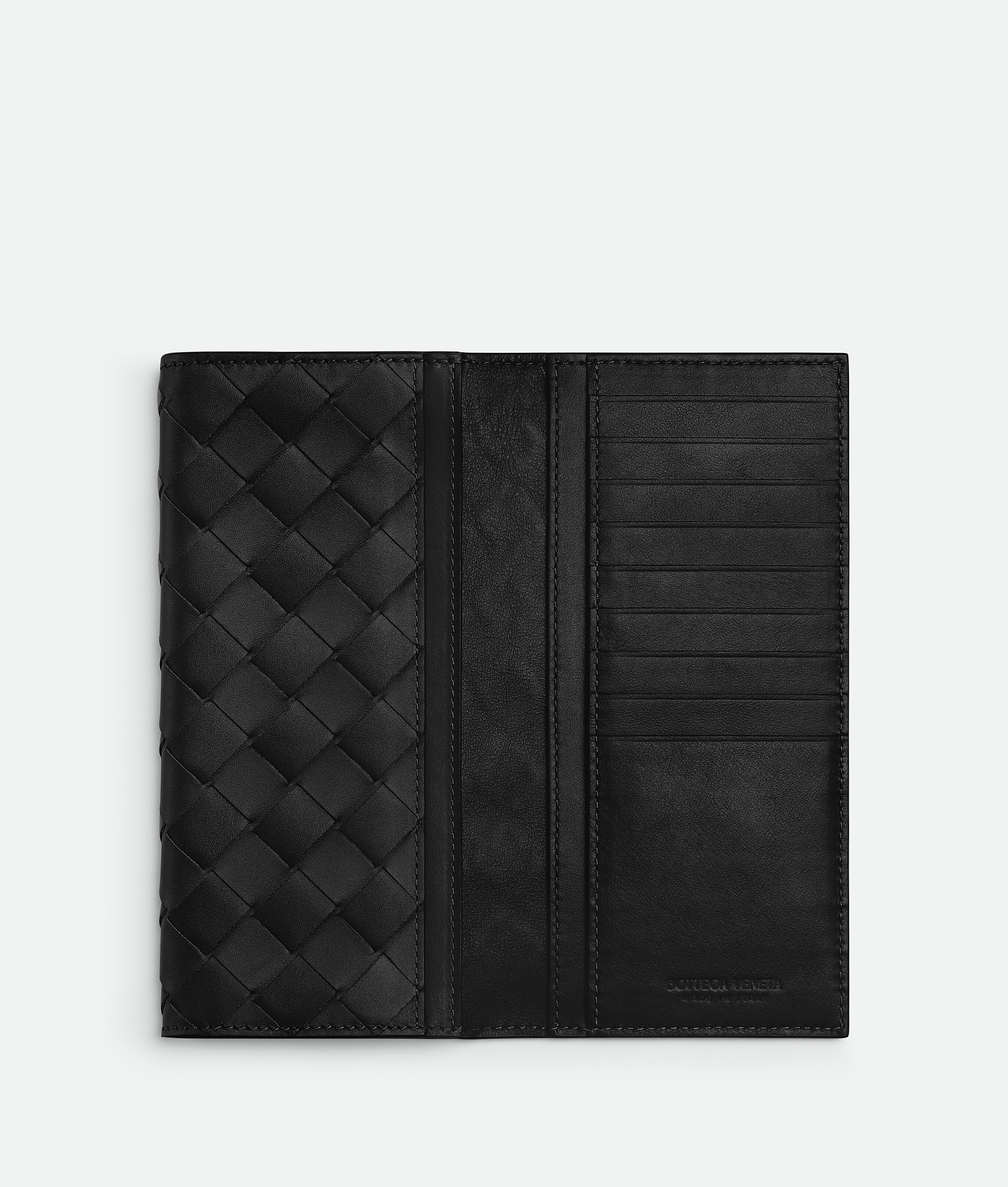 Bottega Veneta Long Wallet In Black