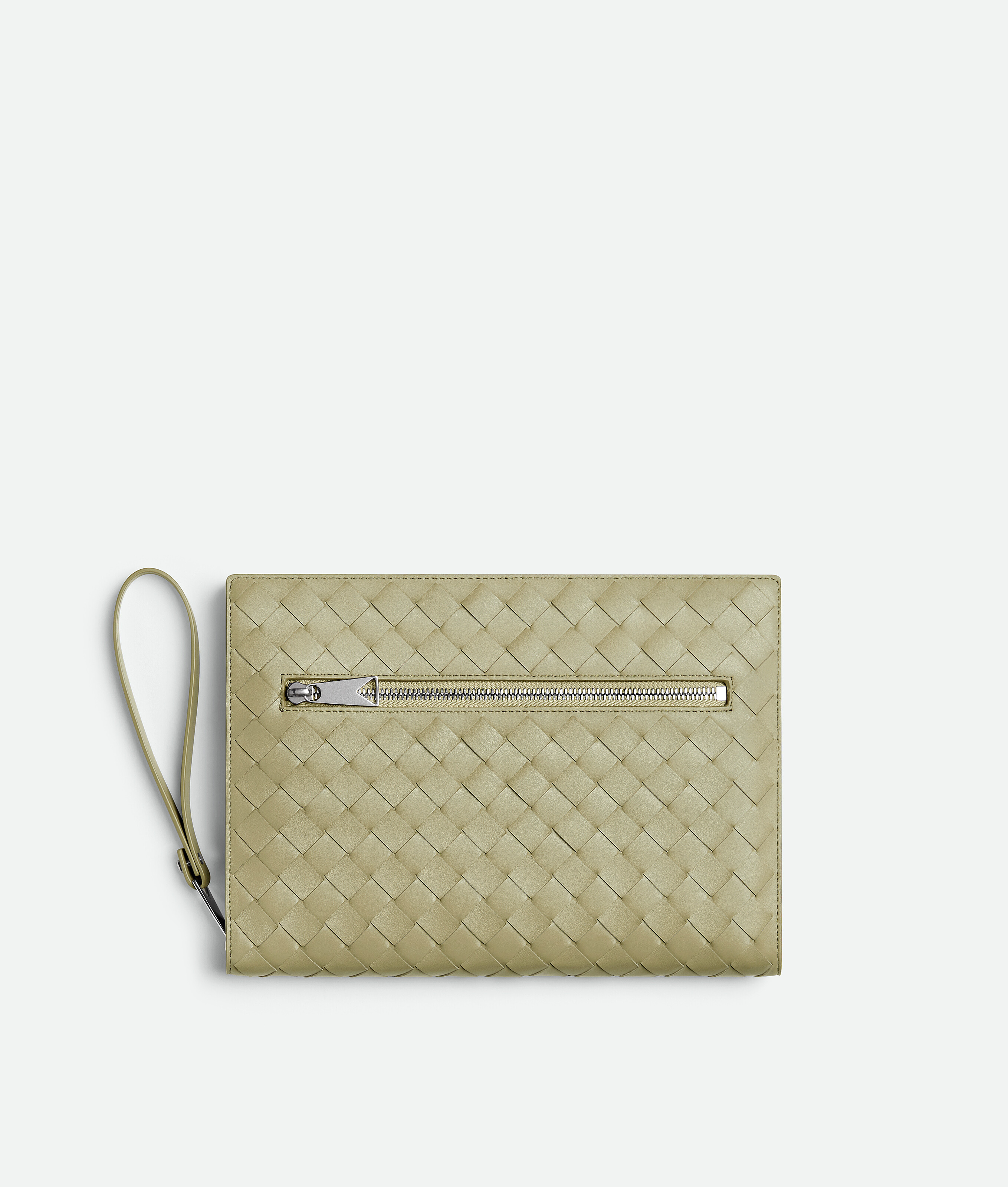 Small Intrecciato Document Case With Wristlet