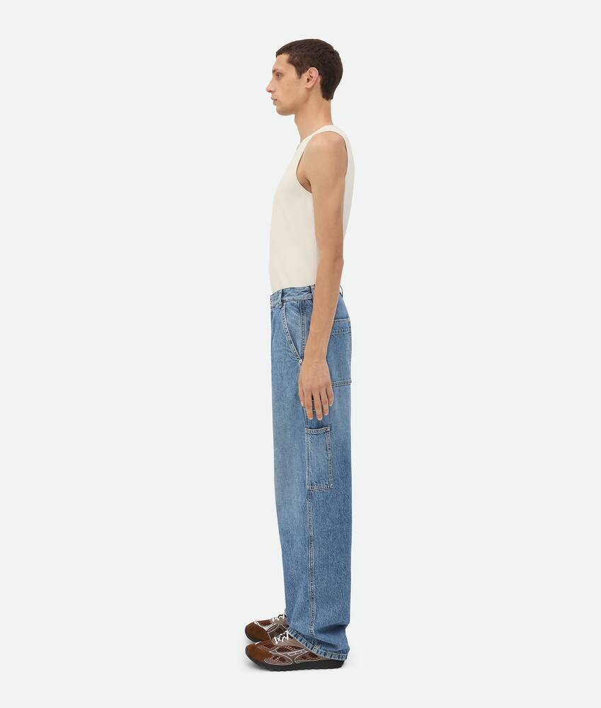 Display a large version of the product image 4 - Vintage Indigo Cargo Jeans