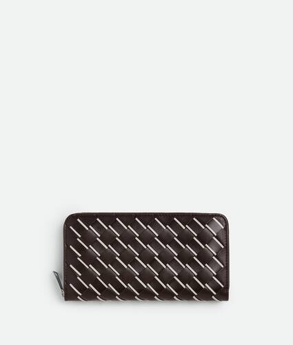 Intrecciato Zip Around Wallet