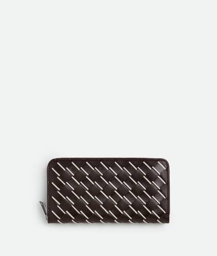 Ein größeres Bild des Produktes anzeigen 1 - Intrecciato Portemonnaie mit umlaufenden Zip