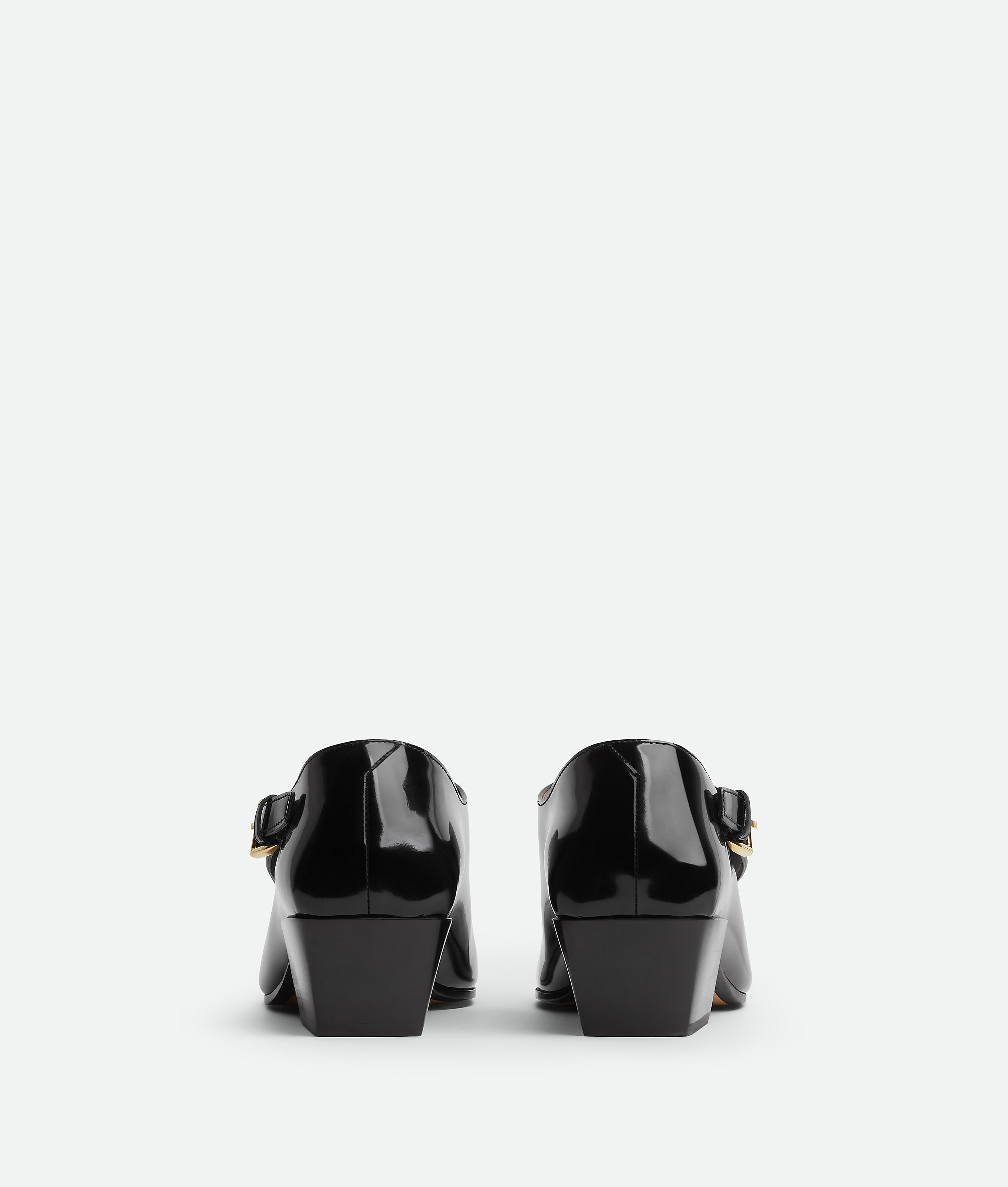 Bottega Veneta Okinawa Leather Monk Square-toe Loafers In Black