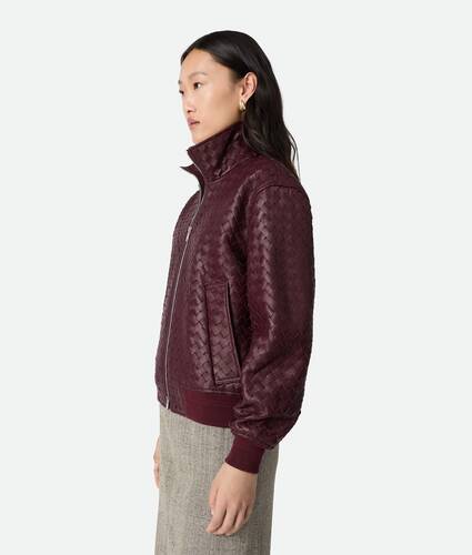 Intrecciato Leather Blouson
