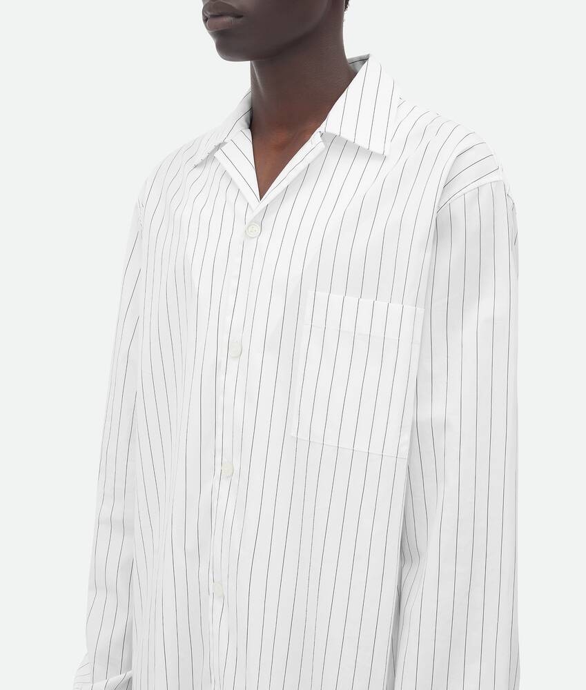 Display a large version of the product image 4 - Pinstripe Poplin Long Shirt