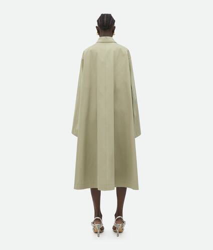 Oversized Fit Cotton Twill Coat