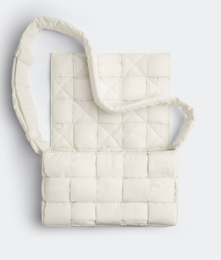 Bottega Veneta® Maxi Padded Tech Cassette in White. Shop online now.