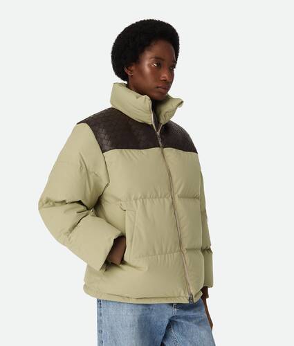 Frosted Poplin Puffer Jacket