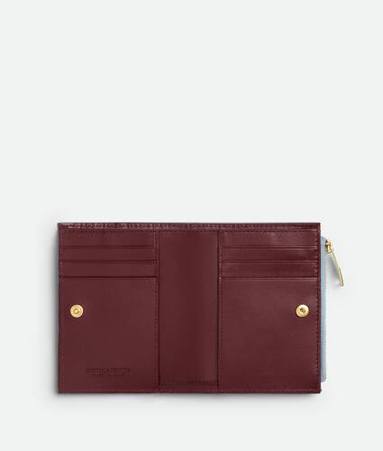 Intrecciato Check Small Bi-Fold Wallet