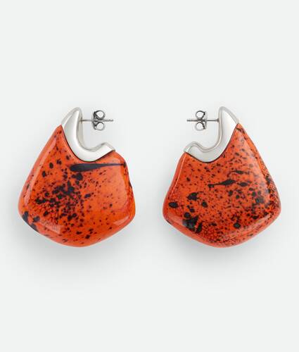 Display a large version of the product image 1 - Large Fin Ceramic Earrings