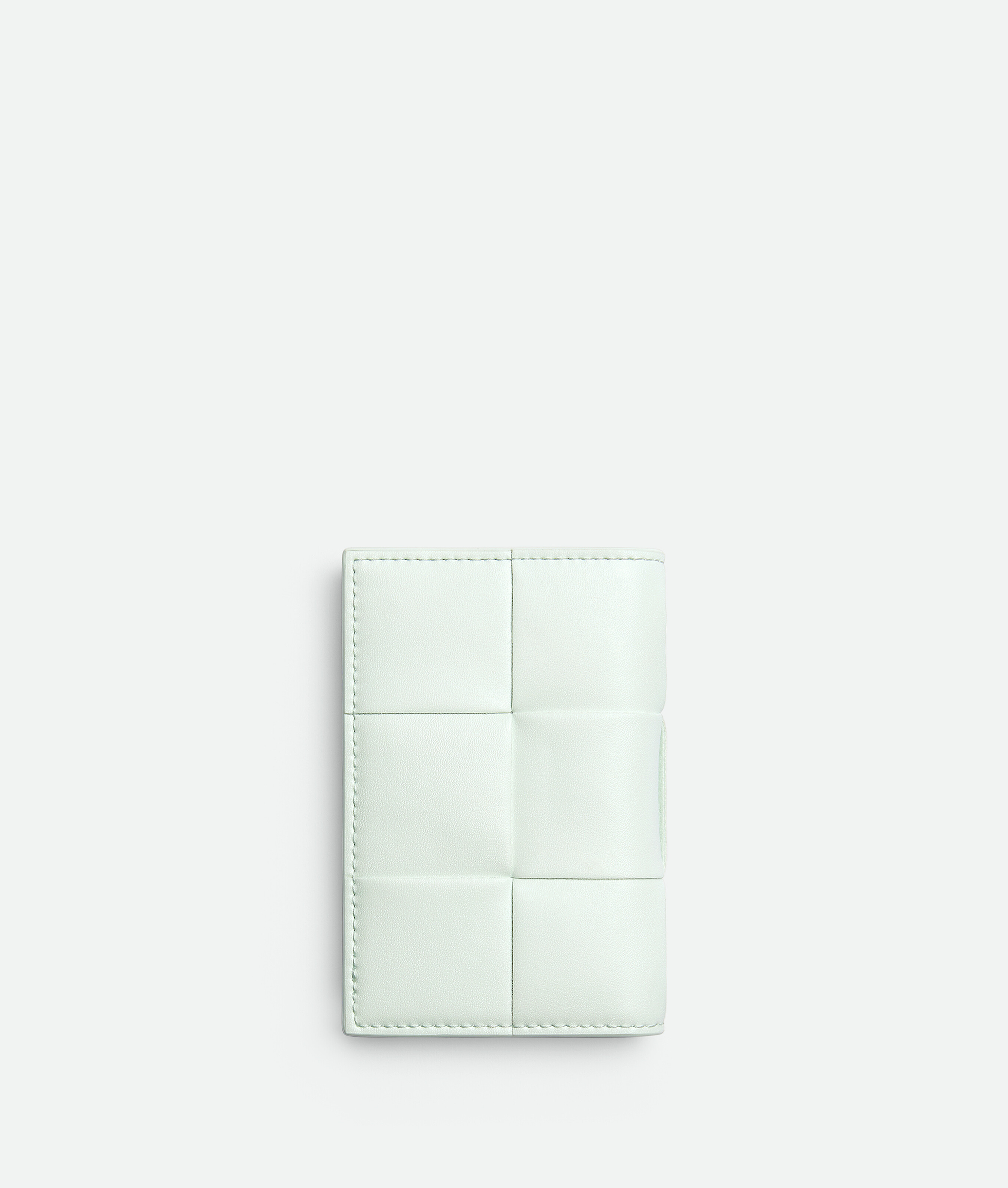 Shop Bottega Veneta Cassette Flap Card Case In White