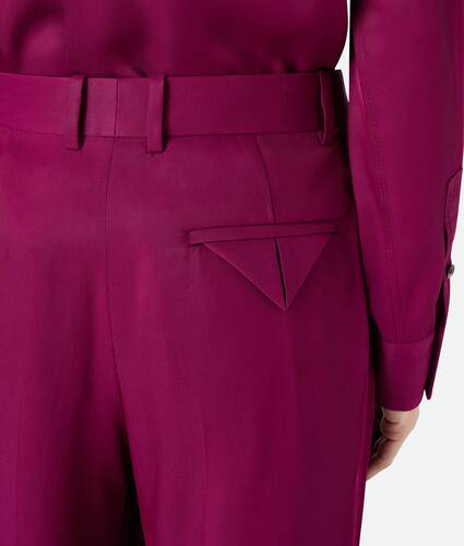 Viscose And Silk Twill Pants