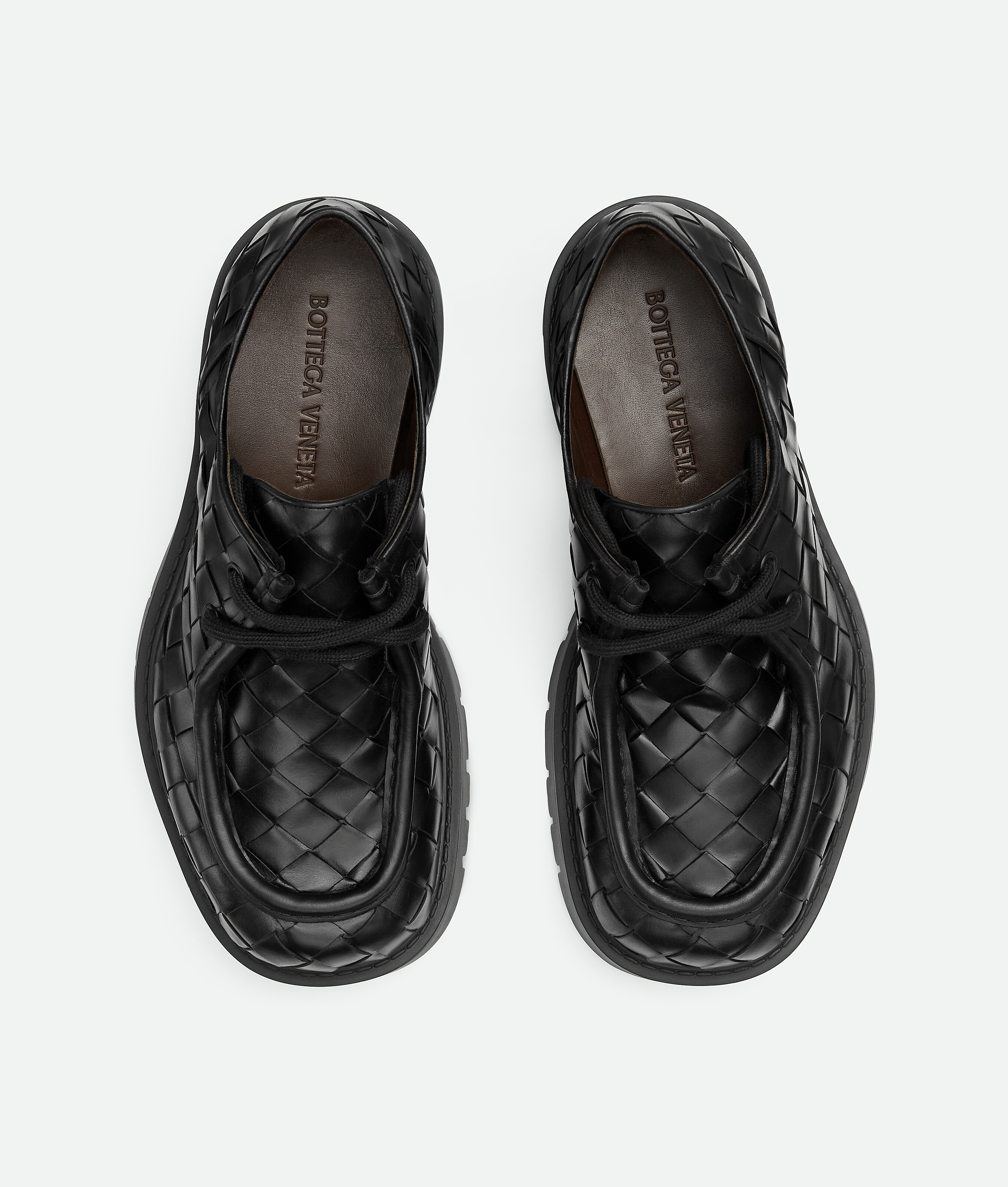 Bottega Veneta Haddock Lace-up Shoe In Black