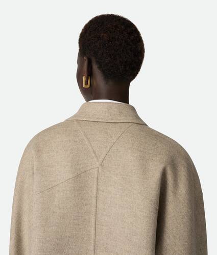 Manteau en laine et cachemire