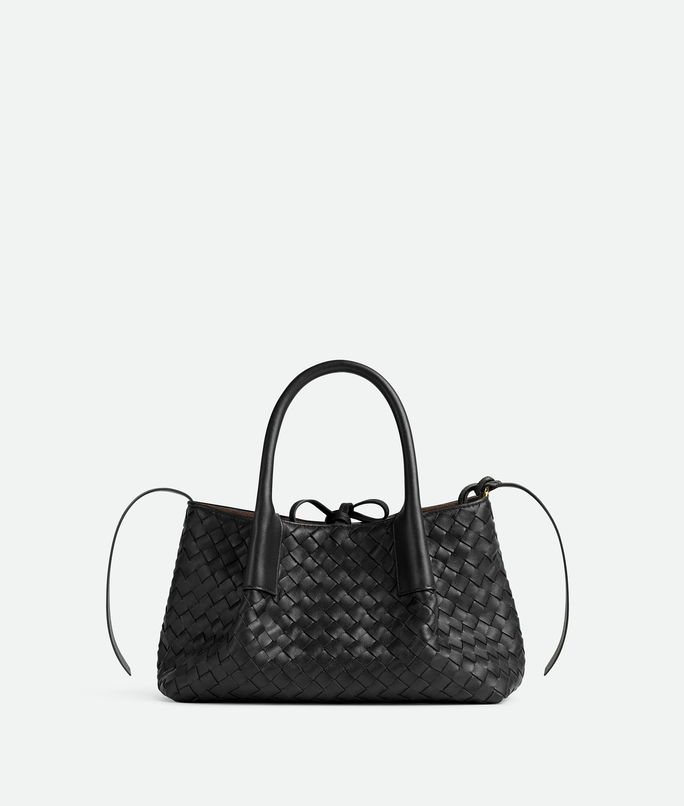 Bottega Veneta Small Pinacoteca In Black/fondant