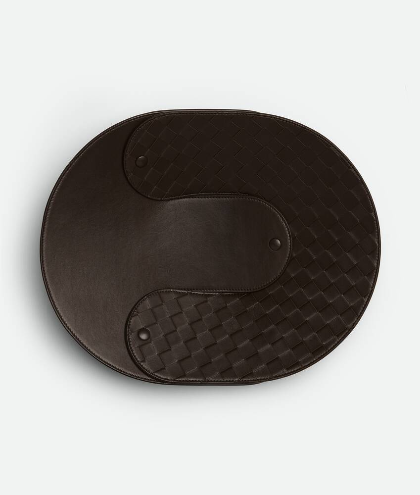 Display a large version of the product image 2 - Interlocking Leather Tray - L