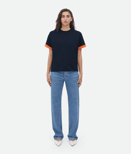 Double Layered Cotton Jersey T-Shirt
