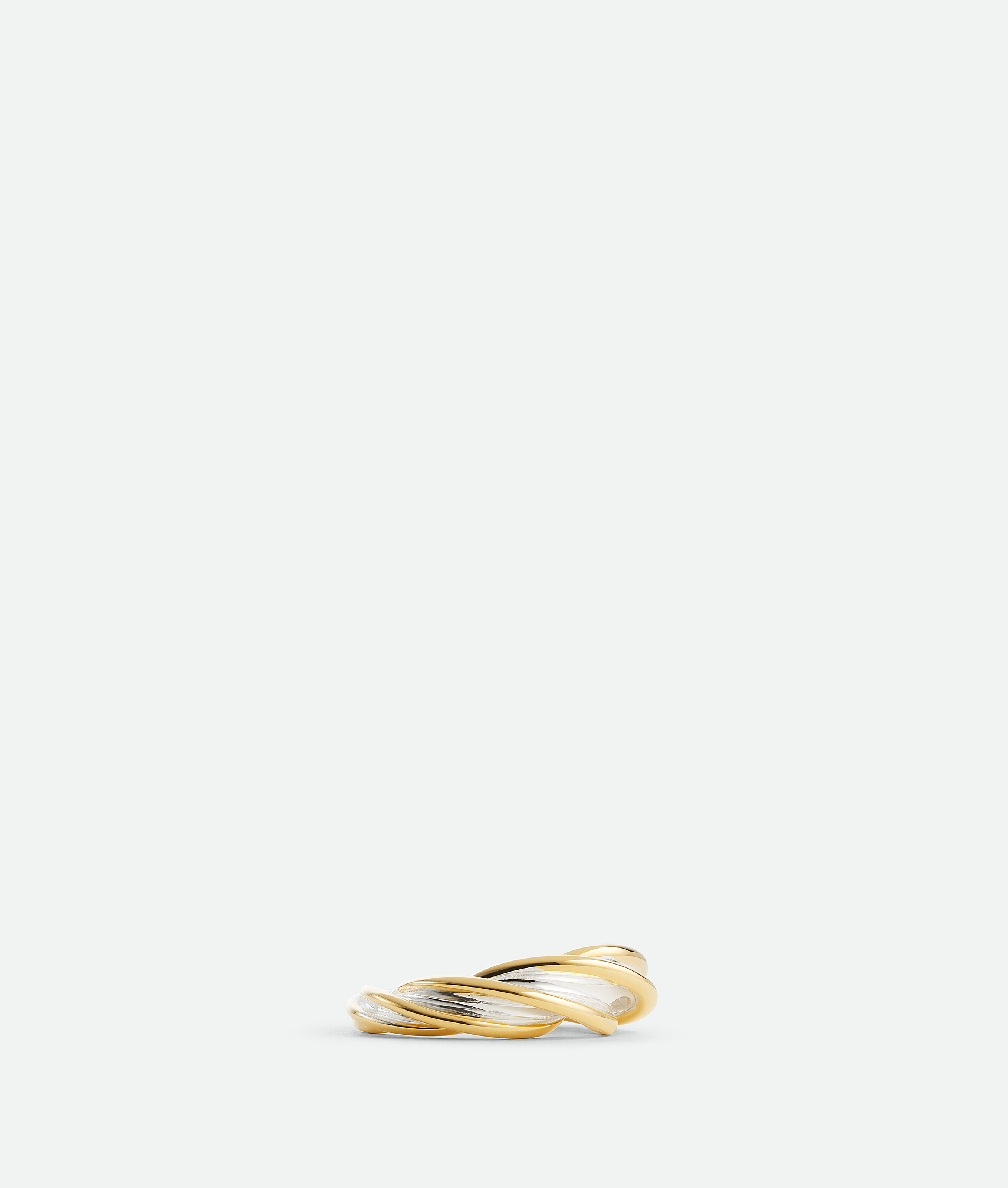 Shop Bottega Veneta Pillar Gedrehter Ring In Gold