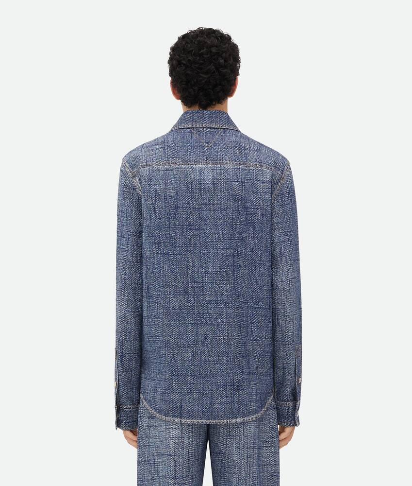 Display a large version of the product image 3 - Textured Denim Viscose Shirt