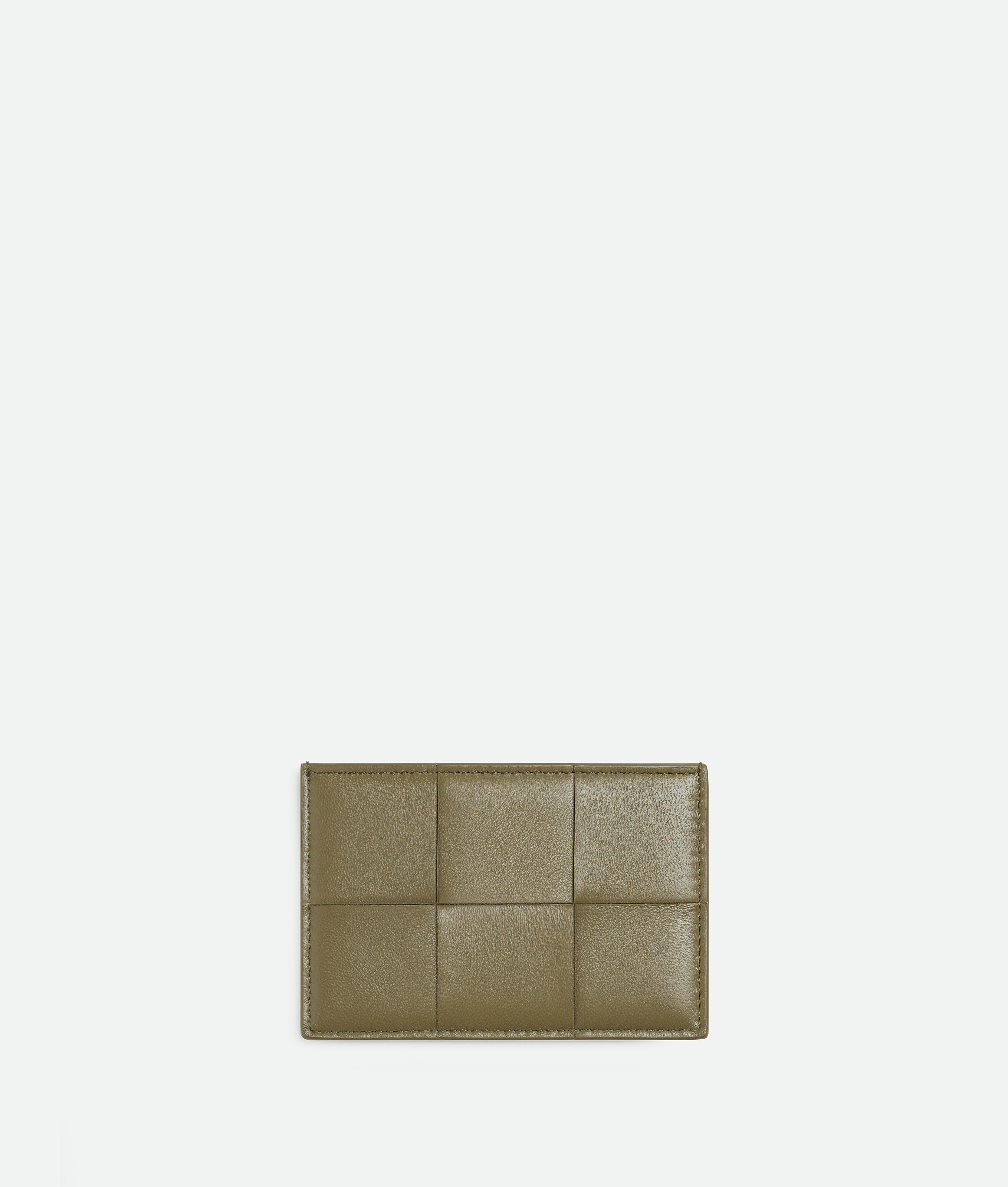 Bottega Veneta Cassette Credit Card Case - Algae/dark Praline - Woman
