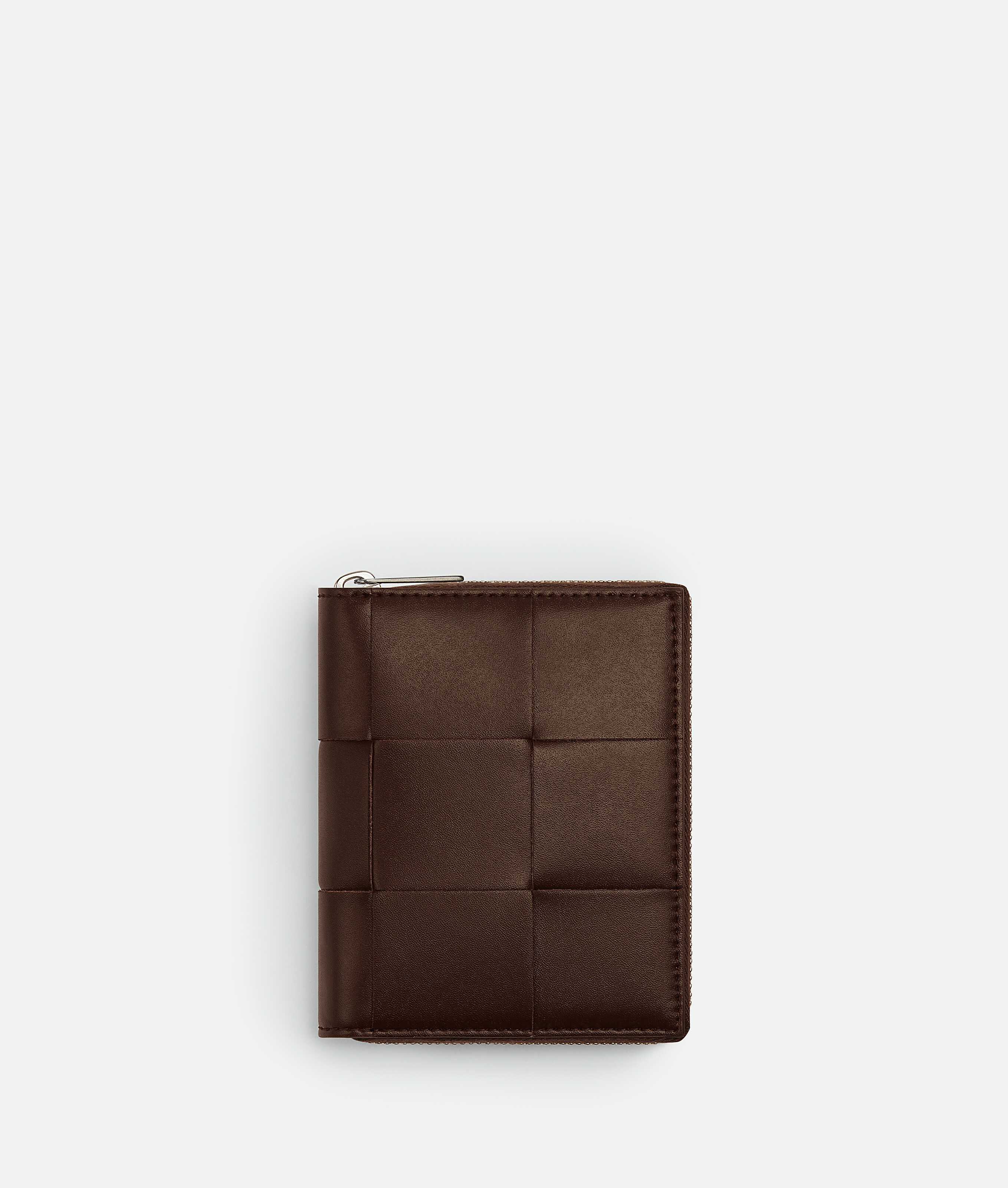 Bottega Veneta Cassette Zip Around Wallet In Brown