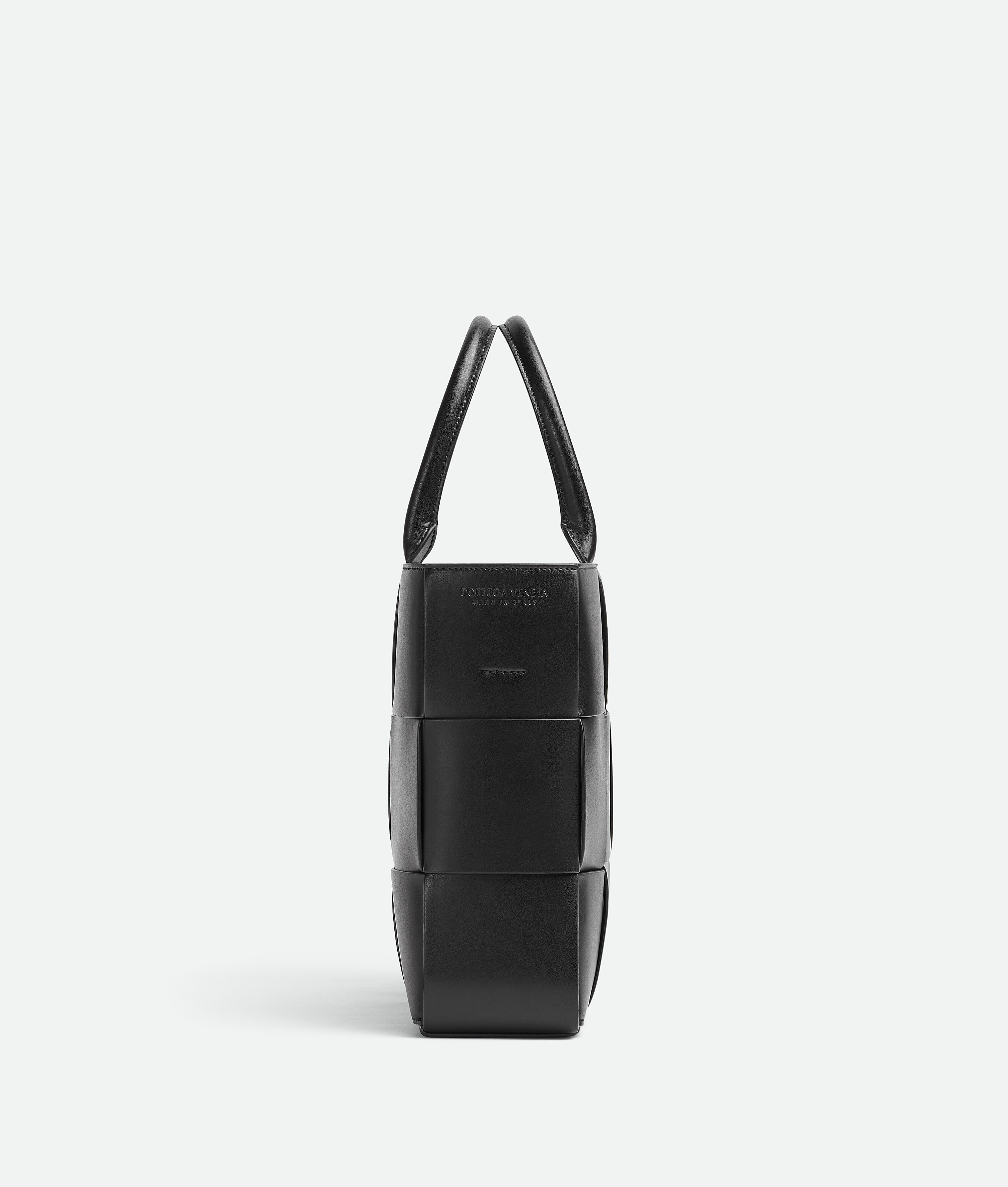 Shop Bottega Veneta Small Arco Tote Bag With Strap In Black